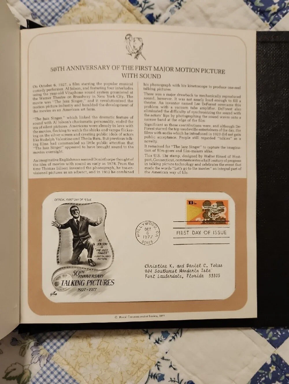 U.S. First Day Covers & Special Covers Collector Album - Black